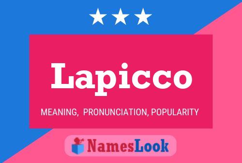 Lapicco Name Poster