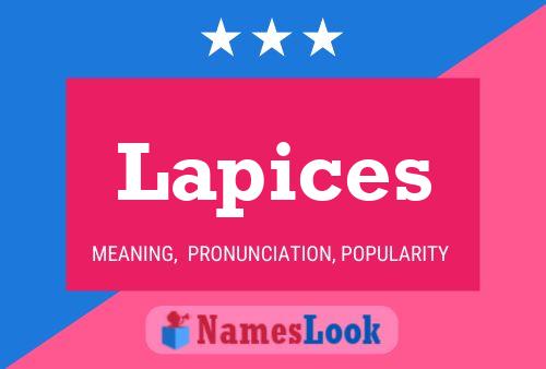 Lapices Name Poster