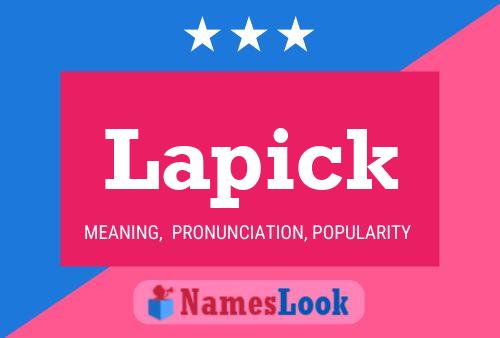 Lapick Name Poster