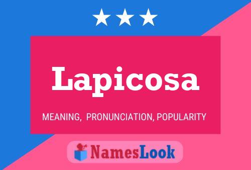 Lapicosa Name Poster