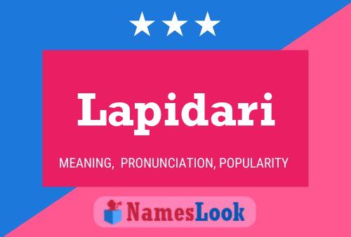 Lapidari Name Poster