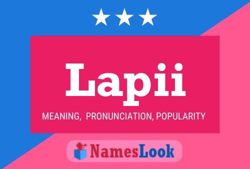 Lapii Name Poster