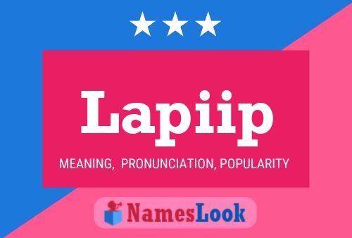 Lapiip Name Poster