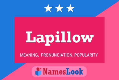 Lapillow Name Poster