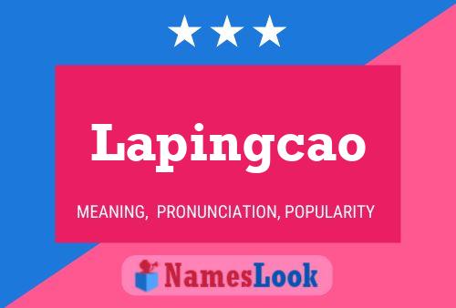 Lapingcao Name Poster