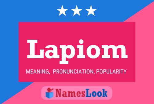 Lapiom Name Poster