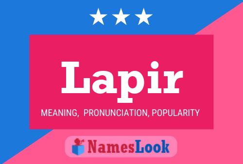 Lapir Name Poster