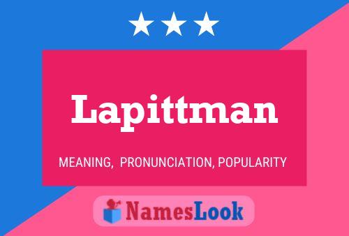 Lapittman Name Poster