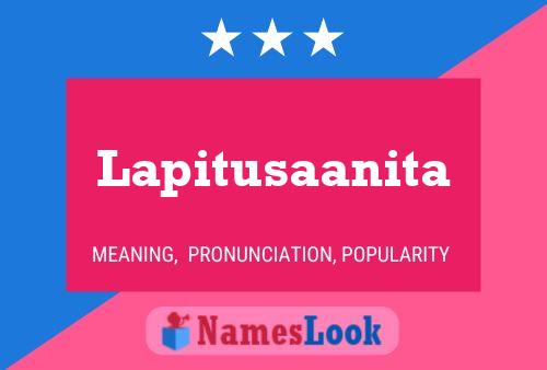 Lapitusaanita Name Poster