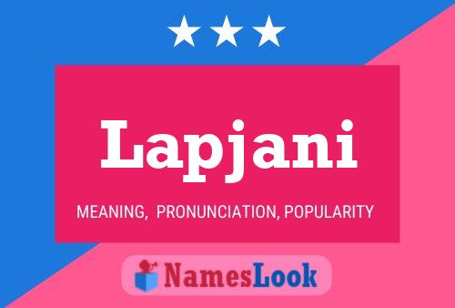 Lapjani Name Poster