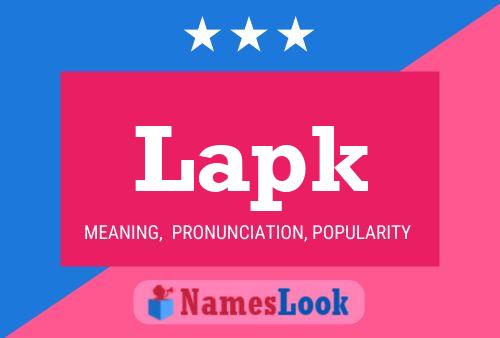 Lapk Name Poster