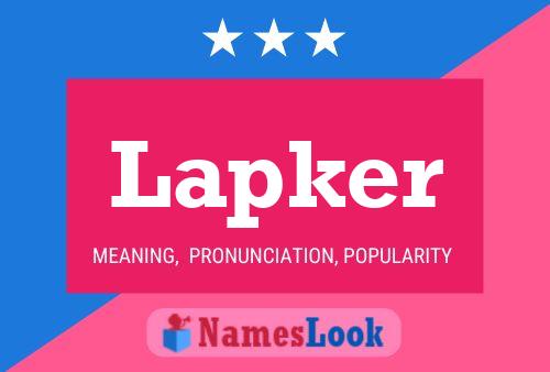 Lapker Name Poster