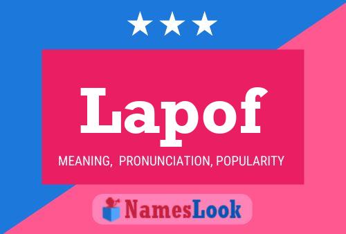 Lapof Name Poster