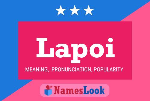 Lapoi Name Poster