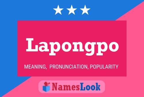 Lapongpo Name Poster