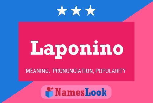 Laponino Name Poster