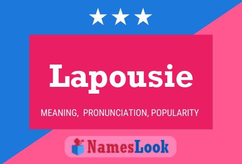 Lapousie Name Poster