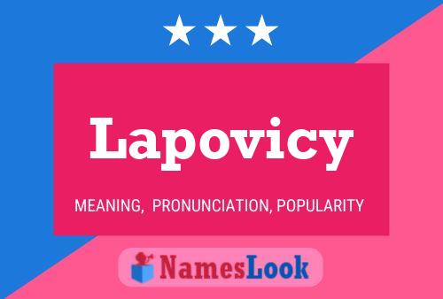 Lapovicy Name Poster