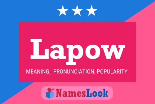 Lapow Name Poster