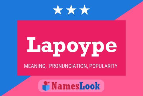 Lapoype Name Poster