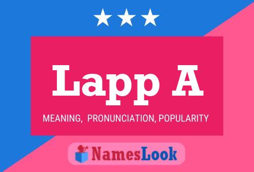 Lapp A Name Poster