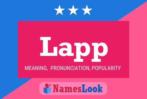 Lapp Name Poster