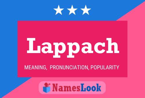 Lappach Name Poster