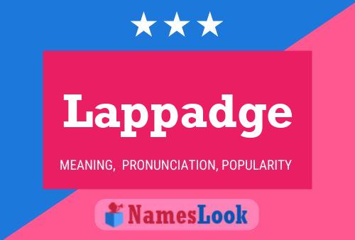 Lappadge Name Poster