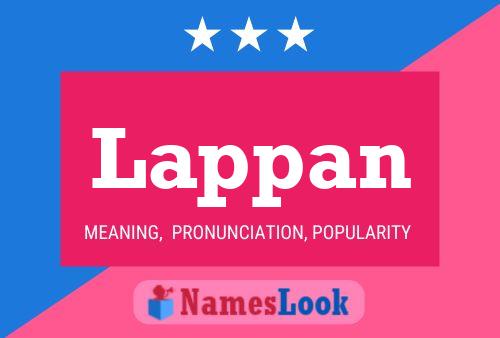 Lappan Name Poster