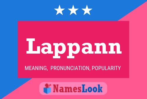 Lappann Name Poster