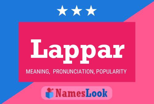 Lappar Name Poster