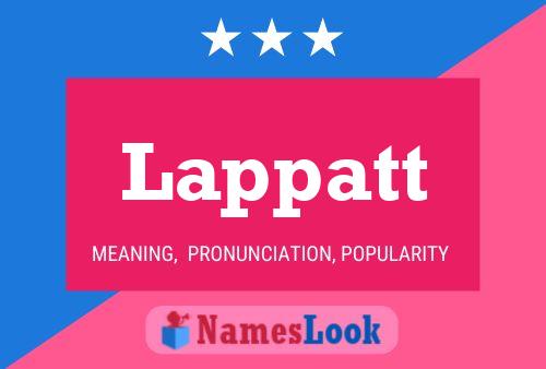 Lappatt Name Poster