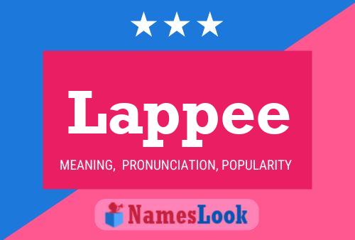 Lappee Name Poster