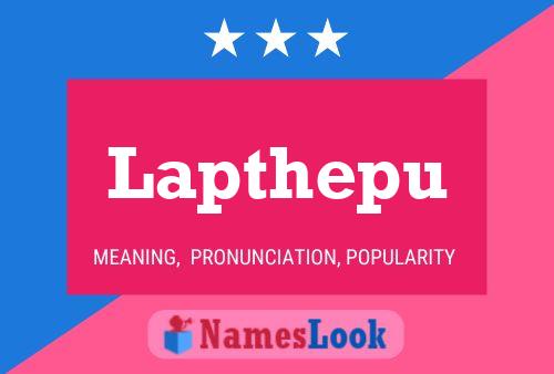 Lapthepu Name Poster