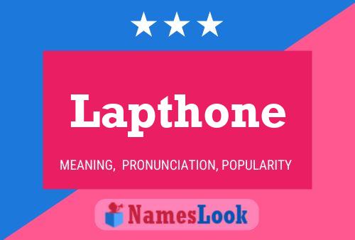 Lapthone Name Poster