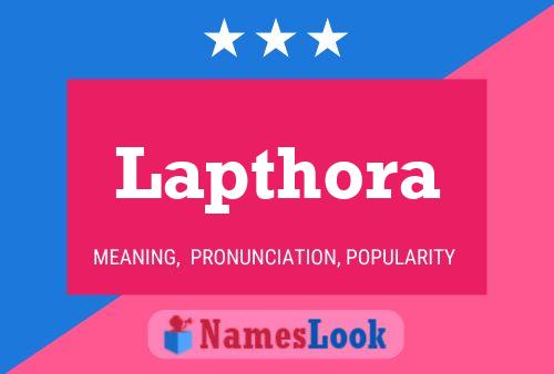 Lapthora Name Poster