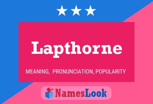 Lapthorne Name Poster