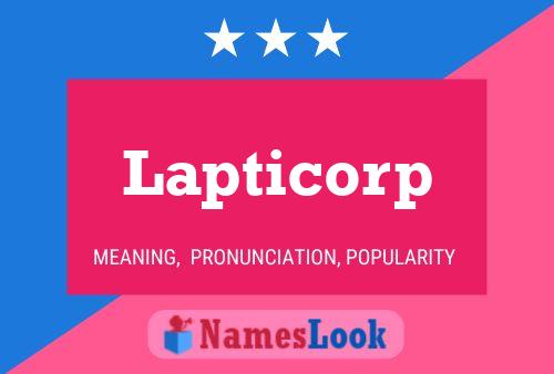 Lapticorp Name Poster