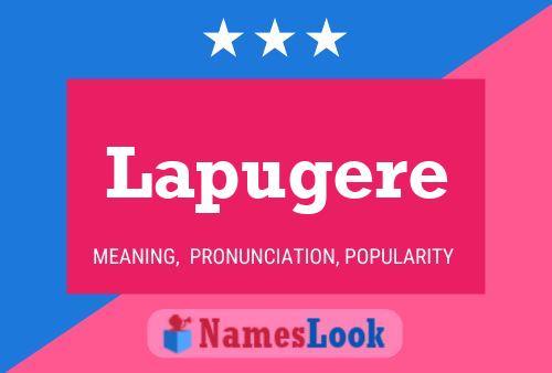 Lapugere Name Poster