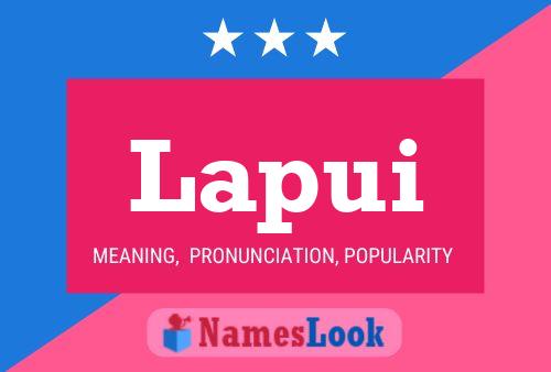 Lapui Name Poster