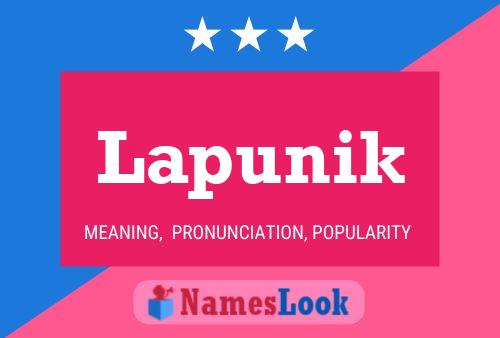 Lapunik Name Poster