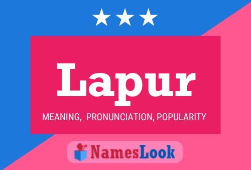 Lapur Name Poster