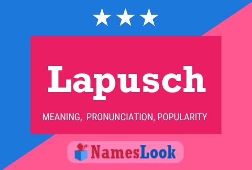 Lapusch Name Poster