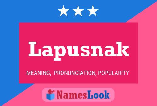 Lapusnak Name Poster