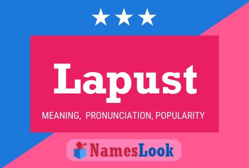 Lapust Name Poster