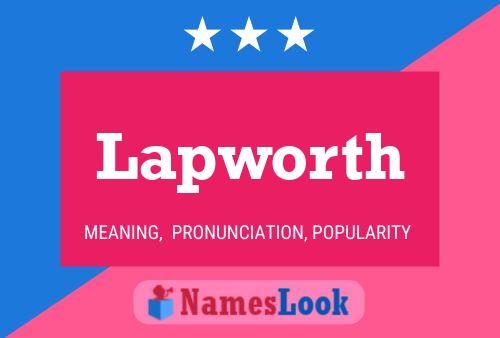 Lapworth Name Poster