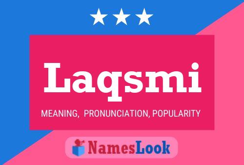 Laqsmi Name Poster