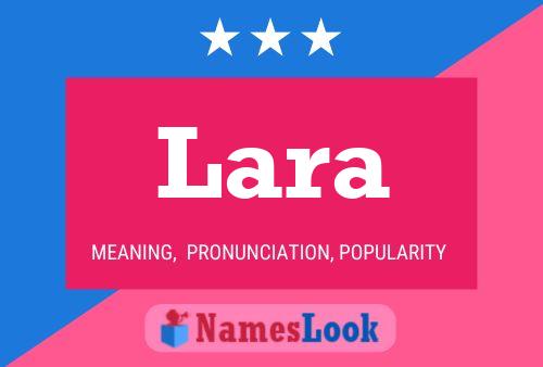 Lara Name Poster