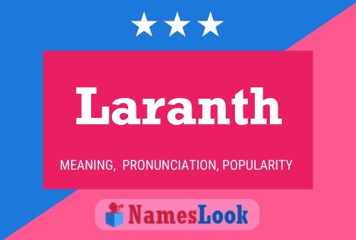 Laranth Name Poster