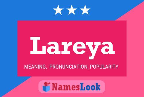 Lareya Name Poster